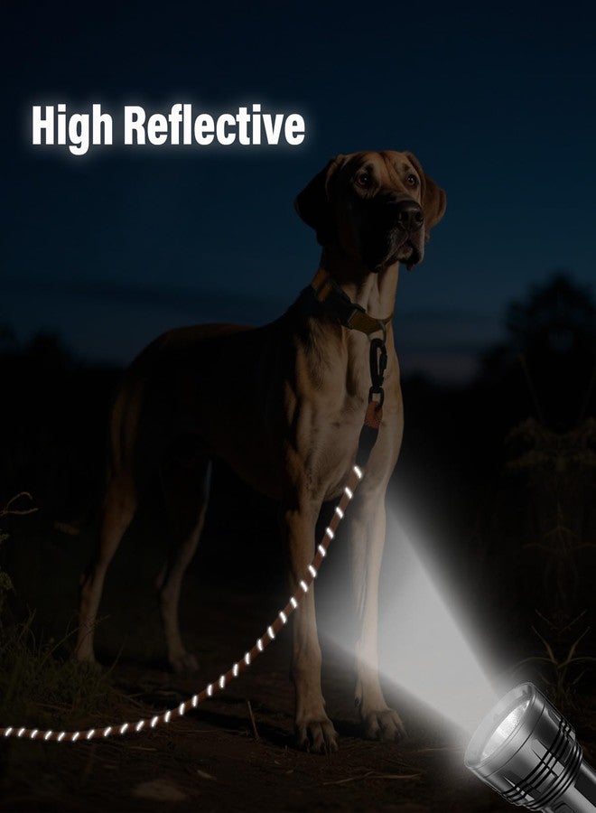 جويتيل طوق جويتيل طويل للكلاب بمقبض مبطن قابل للإزالة، طوق متين للكلاب الكبيرة والمتوسطة، متوفر بأطوال 15/30/50/65 قدمًا، طوق تدريب عاكس للضوء للعب والتخييم وربط الكلب في الفناء الخلفي، برتقالي، 50 قدمًا - Image 5